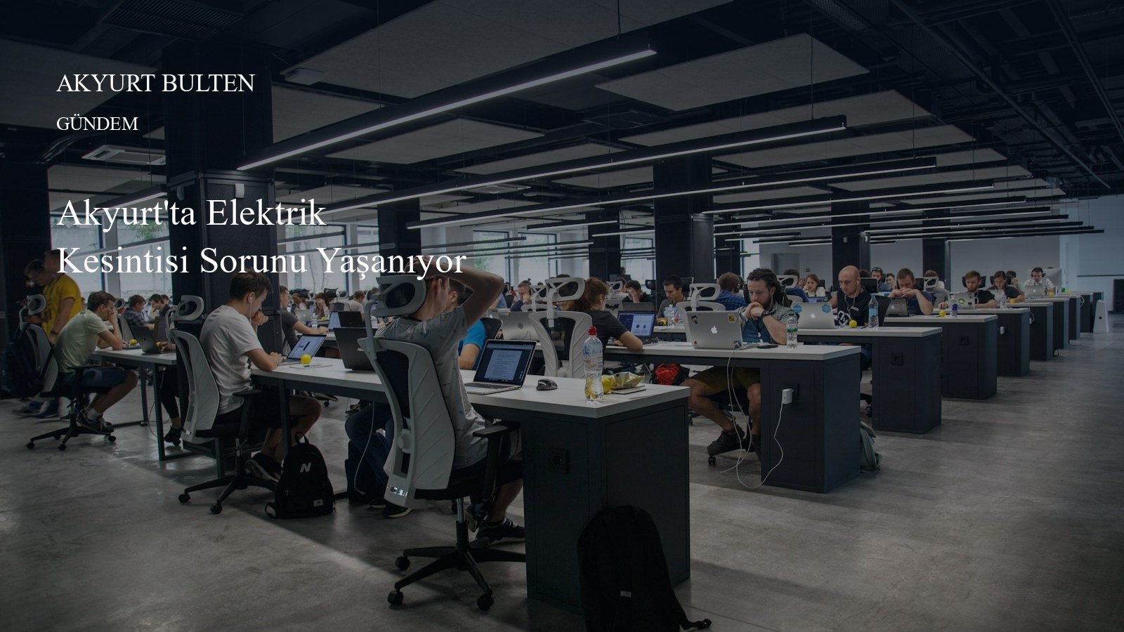 Akyurt'ta Elektrik Kesintisi Sorunu Yaşanıyor
